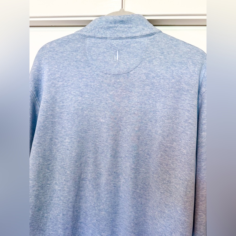 Johnnie-O Hank’s “Lightweight Scully” Quarter Zip Pullover in Malibu Size L - Picture 8 of 16